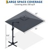10ft Large Cantilever Patio Umbrella - 360° Rotating, Aluminum Outdoor Shade for Garden, Deck, Pool - 2 of 4