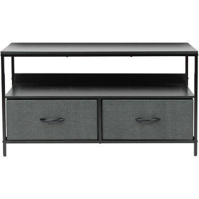 Sorbus 2 Drawer TV Stand Dresser with Wood Top