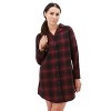 Old Ranch Brands Women's Plaid Organic Flannel Night Shirt - 4 of 4