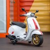 Qaba Vespa Licensed Electric Motorcycle for Kids, 6V Toddler Motorcycle with Music, FM Radio, Headlight, Single Button Start for 3-6 Years - 2 of 4