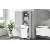 ORRD Tall Bathroom Storage Cabinet with 2 Drawers, White Freestanding Cabinet with Adjustable Shelf & Anti-Tip Device, Waterproof Bathroom Organizer - 4 of 4