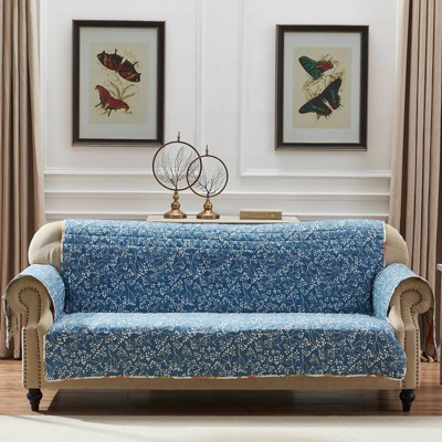Reversible Natural Polyester Sofa Furniture Protector with Forest Animals