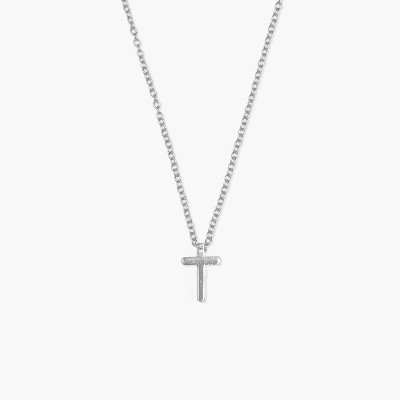 Sanctuary Project Dainty Cross Necklace Silver