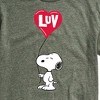 Men's - Peanuts - Snoopy Luv Short Sleeve Graphic T-Shirt - 2 of 4