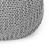 Hershel Modern Knitted Cotton Round Pouf - Christopher Knight Home - 4 of 4