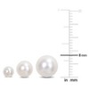EVERLY JEWELRY | 14k Yellow Gold 4-8.5mm Cultured Freshwater Pearl 3-Pair Stud Earrings Set - 2 of 4
