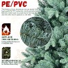 YOOCOZZ Christmas Decor, 6FT Blue-Green Tint PE/PVC Xmas Tree – 1390 Tips, Hinged Branch Design, Full Natural Look, Stable Metal Stand, Easy Setup - 4 of 4