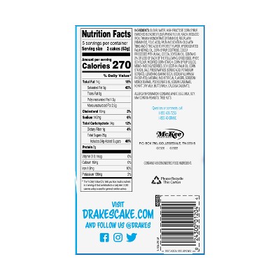 Drake Yodels Frosted Creme Filled Devil's Food Cakes - 11oz/10ct