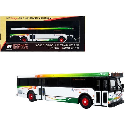 2006 Orion V Transit Bus Golden Gate Bridge Highway & Transportation Distric 1/87 (HO) Diecast Model by Iconic Replicas