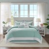 FONTOI Square Pillow with White Coral Motif, Decorative Bed Pillow for Home, Bedroom, Multicolor, 16"*5"*16" - 4 of 4