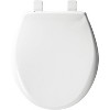 Affinity Soft Close Round Plastic Toilet Seat with Easy Cleaning and Never Loosens White - Mayfair by Bemis - image 2 of 4