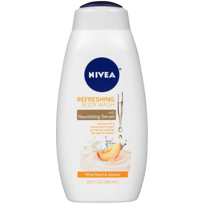 NIVEA Refreshing Body Wash White Peach & Jasmine - 20 fl oz