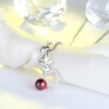 Fairy Heart Pendant Necklace for Women Sterling Silver Red Garnet Ginger Lyne Collection - 3 of 4