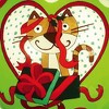 HomeRoots Charming Cat in a Heart Hand Painted Mouth Blown Glass Ornament - 4 of 4