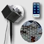 Philips Christmas LED Motion Projector Falling Snow Cool White & RGB Remote