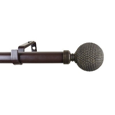 Urbanest 1-inch Diameter Giato Adjustable Single Drapery Curtain Rod