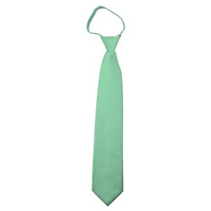 Men's Solid Color Zipper Neckties - 1 of 3