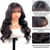 Jessie's Wig Body Wave Human Hair Glueless Wig With Bangs 5x5 Pre Cut Lace Black 24 Inch 1 Pcs/Pack - 4 of 4
