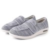 Women's Wide Width Elderly Shoes, Adjustable Hook and Loop Closure Anti-Slip Breathable Lightweight, Swollen Feet Walking Sneakers - 4 of 4