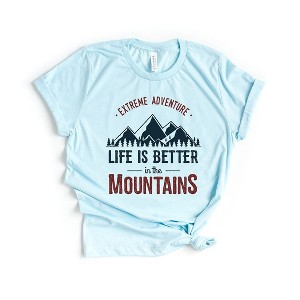Simply Sage Market Women's Life Is Better In The Mountains Colorful Short Sleeve Graphic Tee - 1 of 4