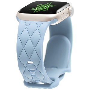 HTUTWOO Checkered Apple Watch Silicone Strap, Slim Sport Band 38/40/41/42/44/45/46/49mm for iWatch Series 11 10 9 8 7 6 5 4 3 2 1 SE Ultra - 1 of 4