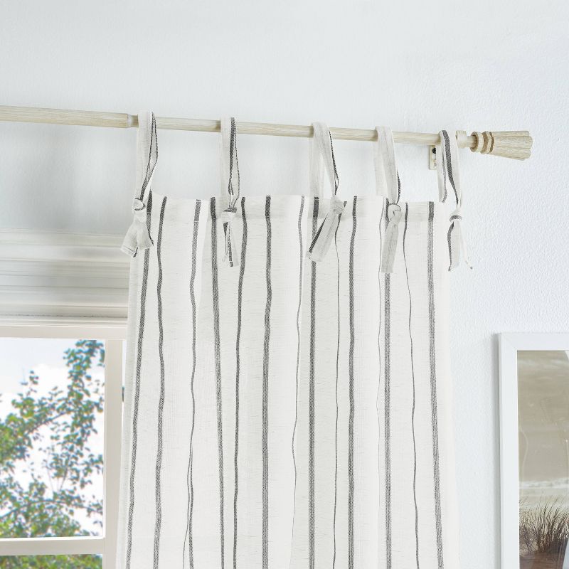 2pk Sheer Laguna Striped Window Curtain Panels - Martha Stewart, 3 of 6