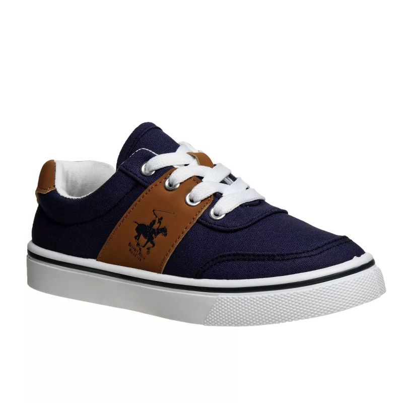 Beverly Hills Polo Club Boys Casual Slip-on Canvas Sneakers Shoes (Little Kids/Big Kids), 1 of 9