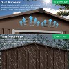 Acekool 10x10 FT Metal Outdoor Storage Shed, Large Garden Tool Shed with Lockable Sliding Door, Vents, Sloped Roof, Waterproof for Backyard, Gray - 2 of 4