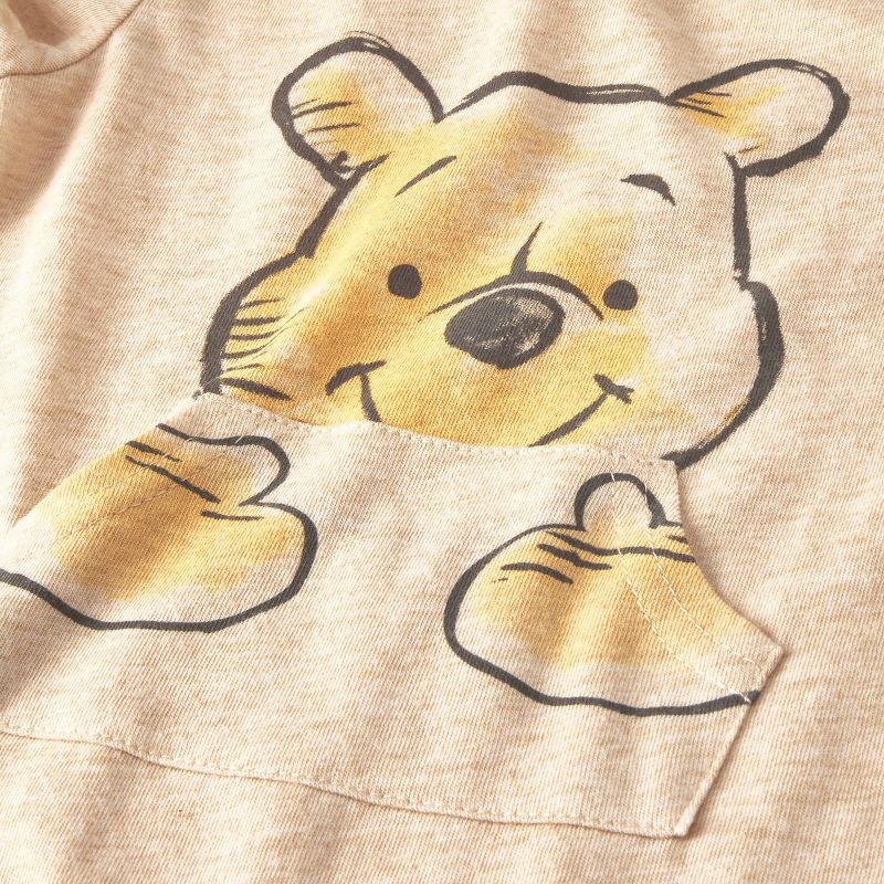 Baby Boys&#39; 2pk Disney Winnie the Pooh Romper Set - Beige, 3 of 8