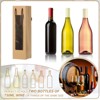 Unique Bargains Thick Kraft Paper Wine Gift Bags 13.7" x 3.7" x 3.5" 6 Pcs - 4 of 4