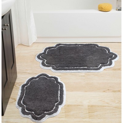 Allure Collection Cotton Tufted Set of 2 Bath Rug Set - Home Weavers