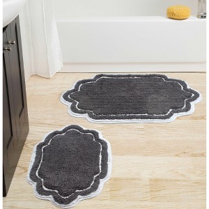 Allure Collection Cotton Tufted Set of 2 Bath Rug Set - Home Weavers - 1 of 4