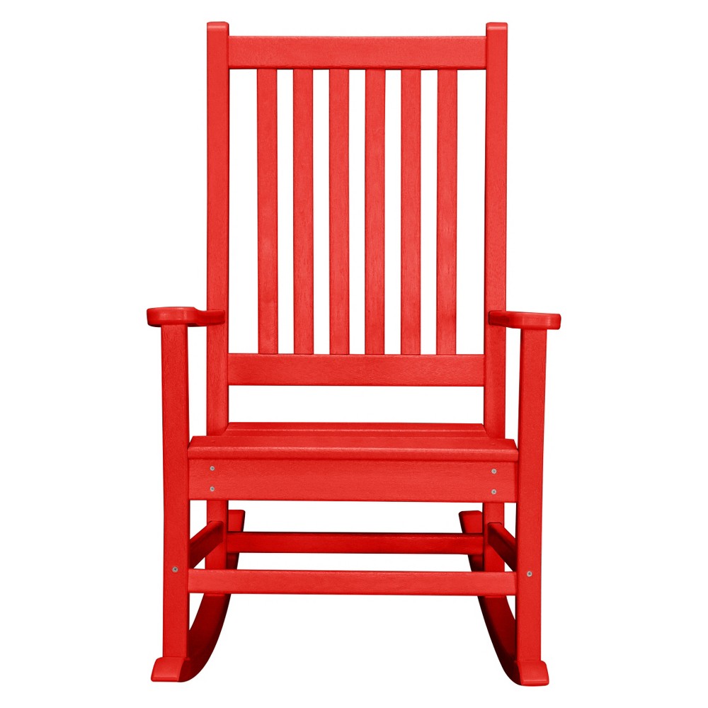 Photos - Garden Furniture POLYWOOD St. Croix Rocking Chair - Sunset Red