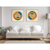 Kate & Laurel All Things Decor 30"x30" Sylvie Colorwheel Cream Framed Canvas Wall Art by Carey Copeland: Modern Abstract Digital Art - 4 of 4