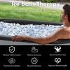 Costway XL 129 Gal Oval Ice Bath Tub for Athletes with Cover Hand Pump Backpack for Adults Gray/Black - 4 of 4