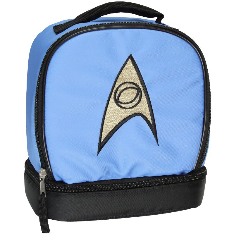 Star Trek The Original Series Spock Dual Compartment Insulated Lunch Box Blue, 1 of 10