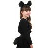 HalloweenCostumes.com    Ears Headband & Tail Kit Black Bear, Black - 2 of 4