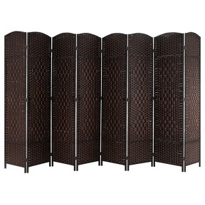 BestMassage 4/6/8 Panel Room Divider Privacy Screen Woven Room Divider Wall - 1 of 4