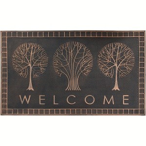 A1HC Rubber Pin Welcome Non-Slip Backing Door Mats 18” X 30” for Outdoor Entrance - 1 of 4