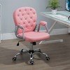 NicBex Adjustable Height PU Leather Swivel Home Office Chair with Padded Armrests for Work Study Vanity - 2 of 4