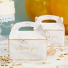 Sparkle and Bash 24 Pack White Gable Boxes for Favors, Wedding, Birthday, Thank You Gift Box, 6 x 3 In - 2 of 4