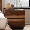 KIGFTSOD 2-drawer Nightstand,Walnut - 2 of 4