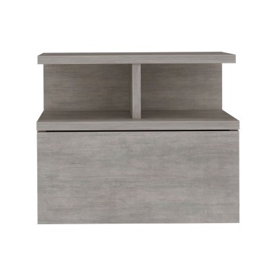NicBex Floating Nightstand with 1 Drawer,Modern Side Table with Open Top Shelves,Bedside Table for Bedroom,Living Room