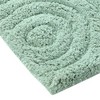 Knightsbridge Beautiful Circle Design Premium Quality Year Round Cotton With Non-Skid Back Bath Rug, Sage - 3 of 4