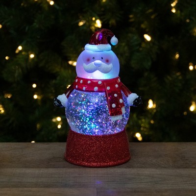 5.75" LED Lighted Santa Claus Christmas Glitter Snow Globe
