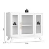 Buffet Storage Cabinet with Fluted Glass Door, 36" Modern Sideboard Cabinet with 2-Tier Storage - 2 of 4