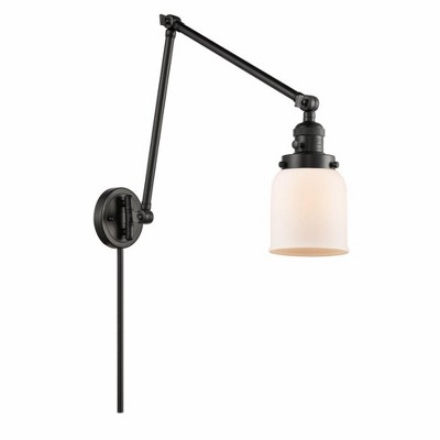 Bell - 1 Light Swing Arm Wall Sconce In Industrial Style-30 Inches Tall and 8 Inches Wide