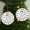 Gifts for Christmas, Christmas Ornament Ceramic 2-Side Printed, Christmas Decorations for Trees - 2 of 4