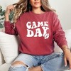 Simply Sage Market Women's  Garment Dyed Graphic Sweatshirt Game Day Football - 2 of 4