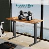 ROOMTEC Electric Standing Computer Desk, Adjustable Height Stand Up Desk with LED Display, Ergonomic Gaming Desk for Home Office - 3 of 4